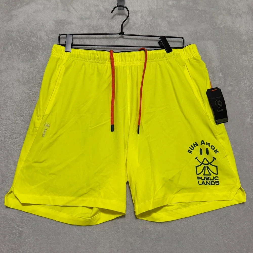 Roark Public Lands Bommer Mens Large Citron Yellow Run Amok 7